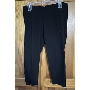 Sonoma Black Cropped Leggings Womens Large Cotton Poly Spandex